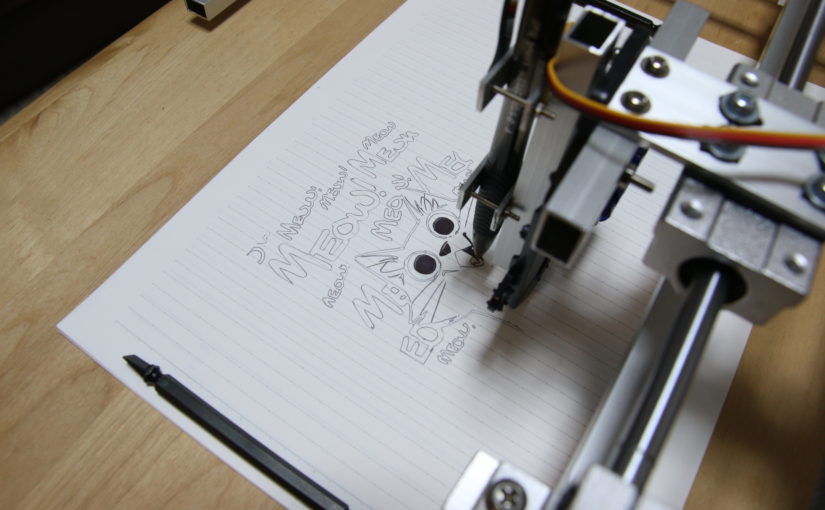 Scrappy Arduino Pen Plotter with Nema17 Steppers